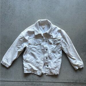 Ladies tgla White Corduroy Jacket/Shirt With Pockets. Size Medium